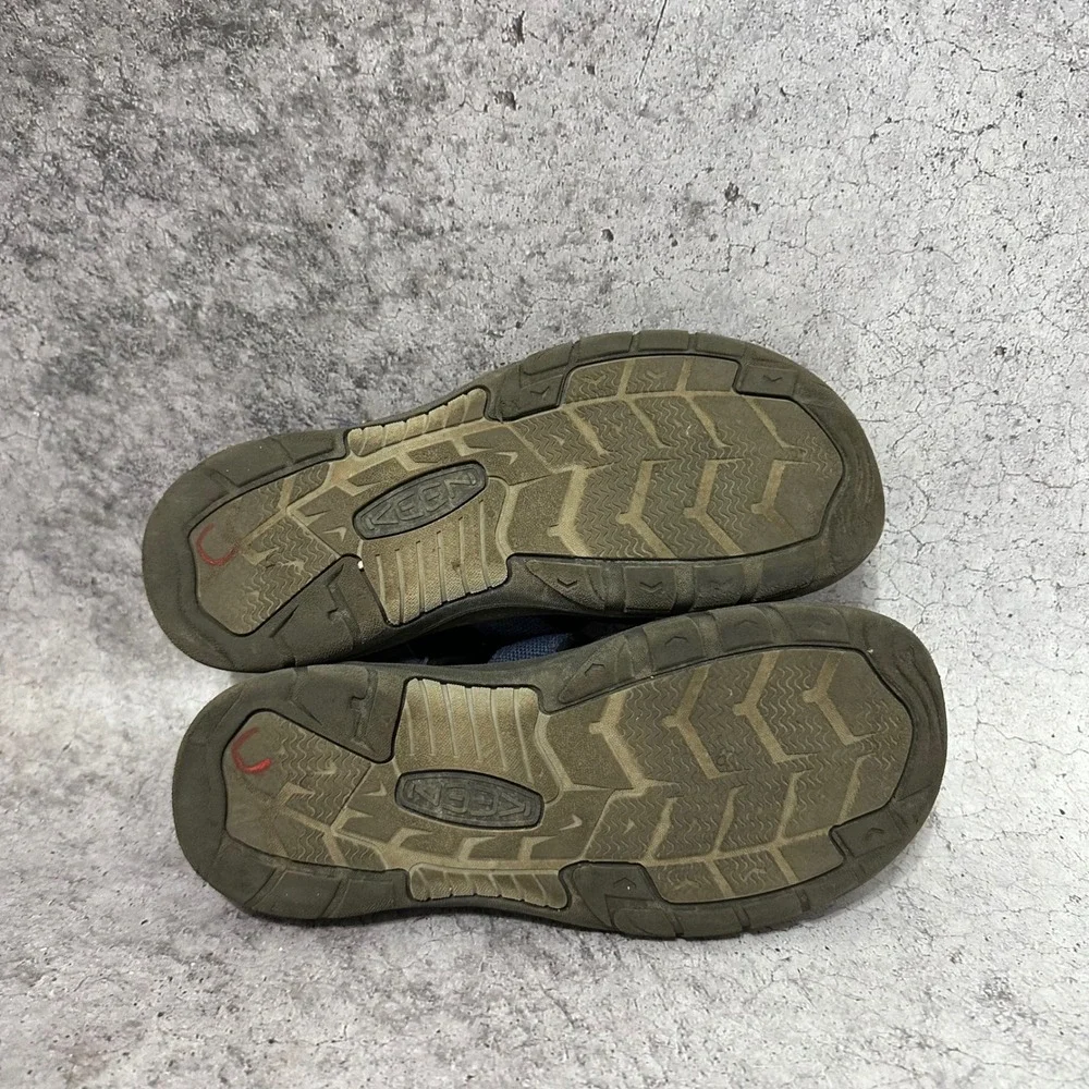 Keen Newport H2 Sandals Kids 6 Blue Hiking Water Shoes Bungee Laces